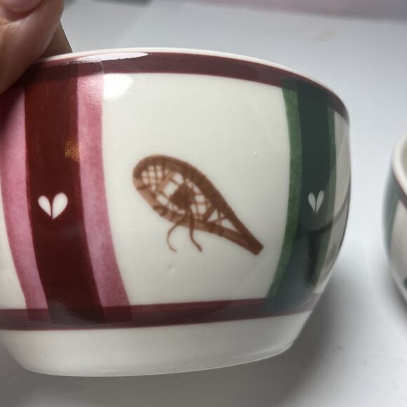 2 Pfaltzgraff Snow Bear Deep Soup/Cereal Bowls 5 1/2" x 3" Christmas Winter Fun - Picture 6 of 7